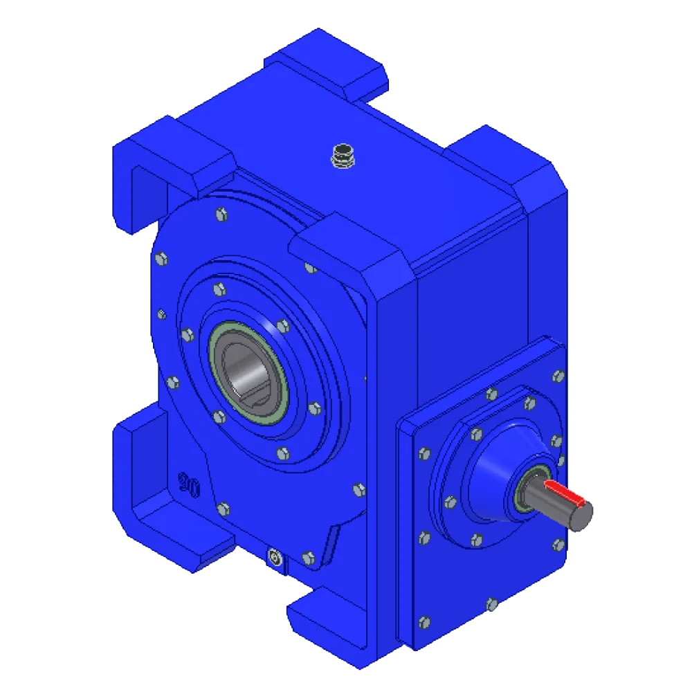 Power Master series helical worm gear unit.