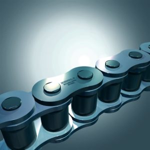 Renold Nickel-plated chain.